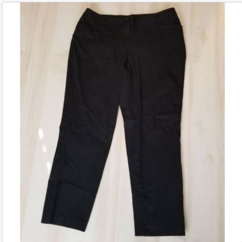 Lane Bryant Flat Front Black Dress Pants